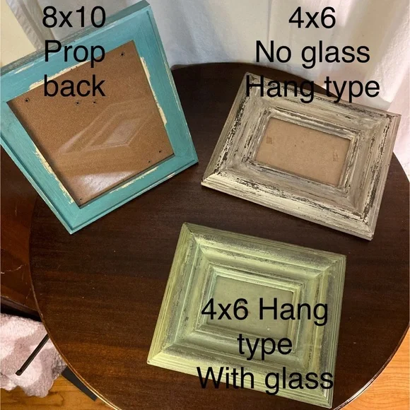 Rustic Multi-Color Picture Frame Set - Picture 2 of 2